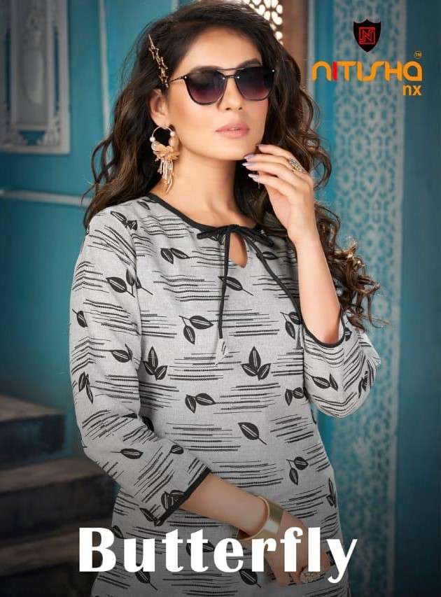 Nitisha NX Butterfly fancy Kurti With pant Catalog Supplier