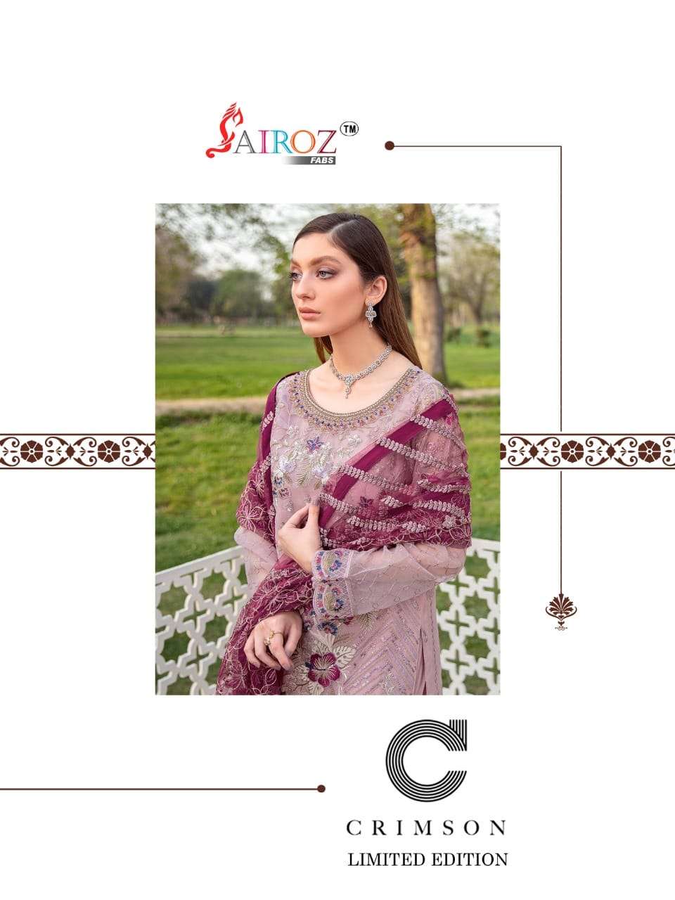 Sairoz Fabs Crimson Vol 1 Fancy Pakistani Suit Catalog Supplier in Surat