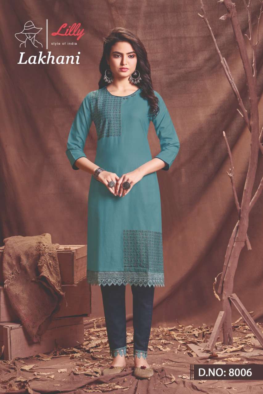 Lilly Lakhani Cotton Kurti With Pent Catalogue Online