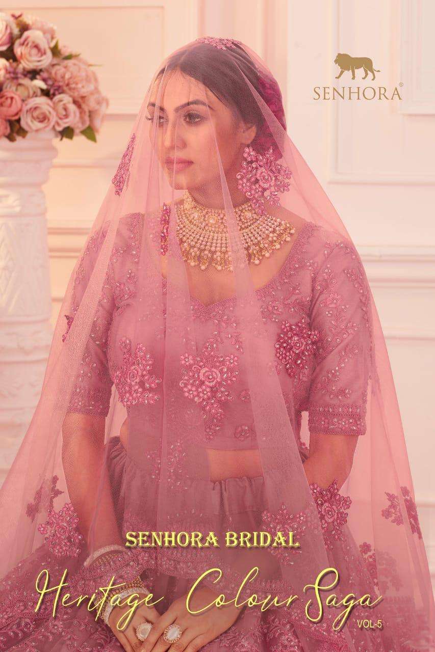Senhora Bridal Heritage Colour Saga Vol 5 Exclusive Heavy Lehenga Choli catalog Wholesale