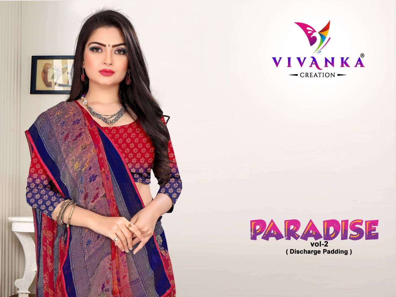 Vivanka Paradise Vol 2 Fancy Printed Chiffon Saree Catalog at Best Rate