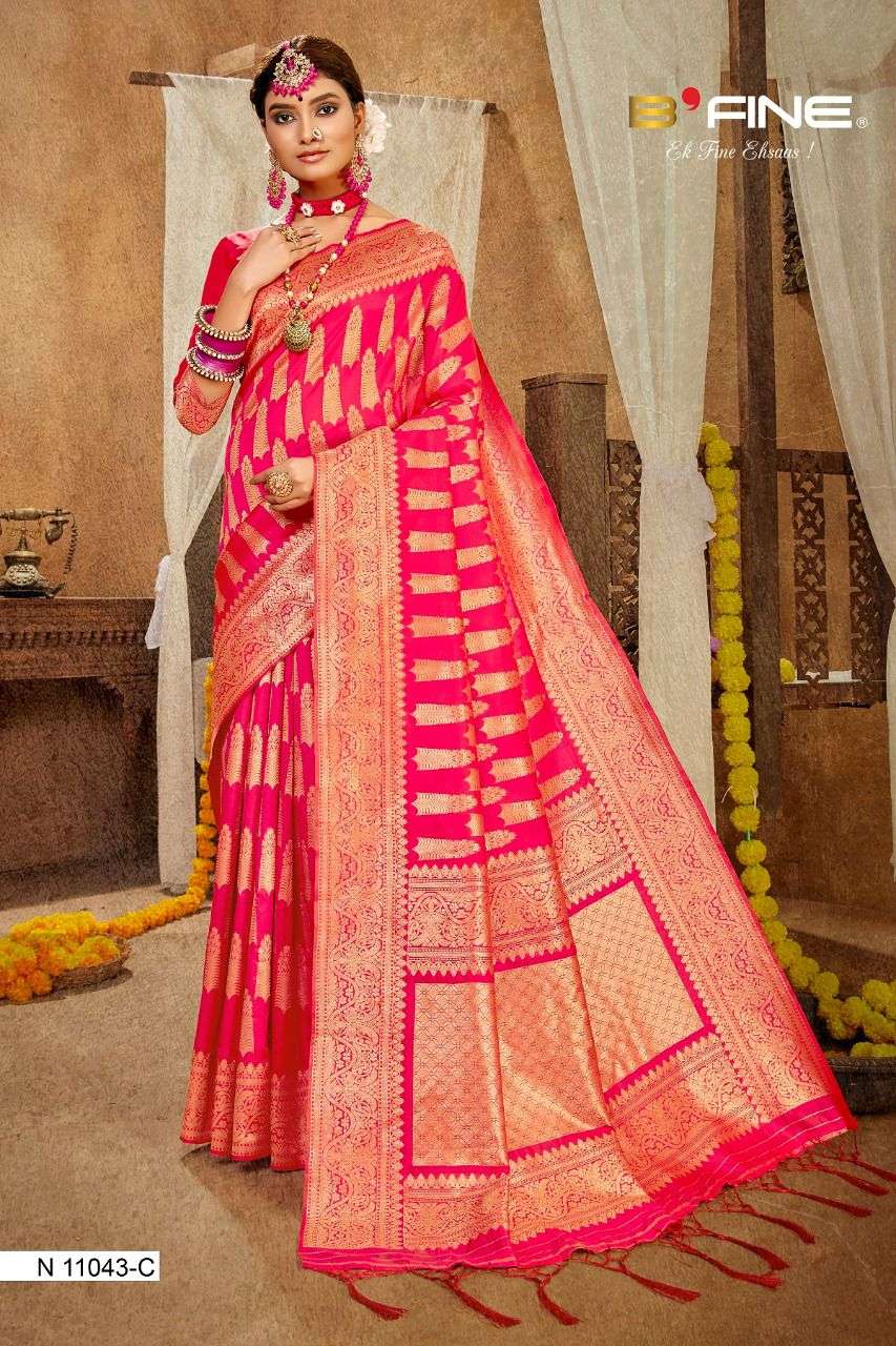 B Fine Paridhan Exclusive Banarasi Silk Saree Catalog Wholesaler