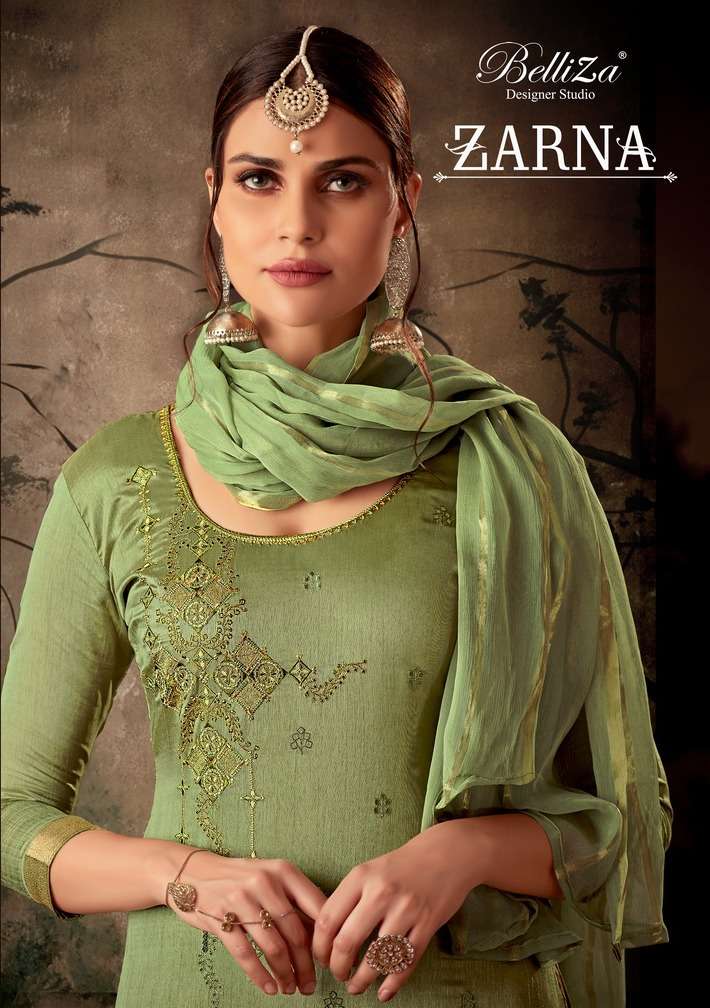 Belliza Zarna Pure Mysore Silk Designer Salwar Kameez Wholesale Price