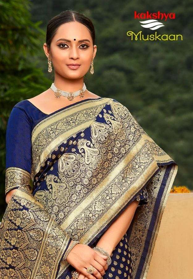 Kakshya Muskaan Fancy Exclusive Banarasi Silk Saree Catalog Wholesaler
