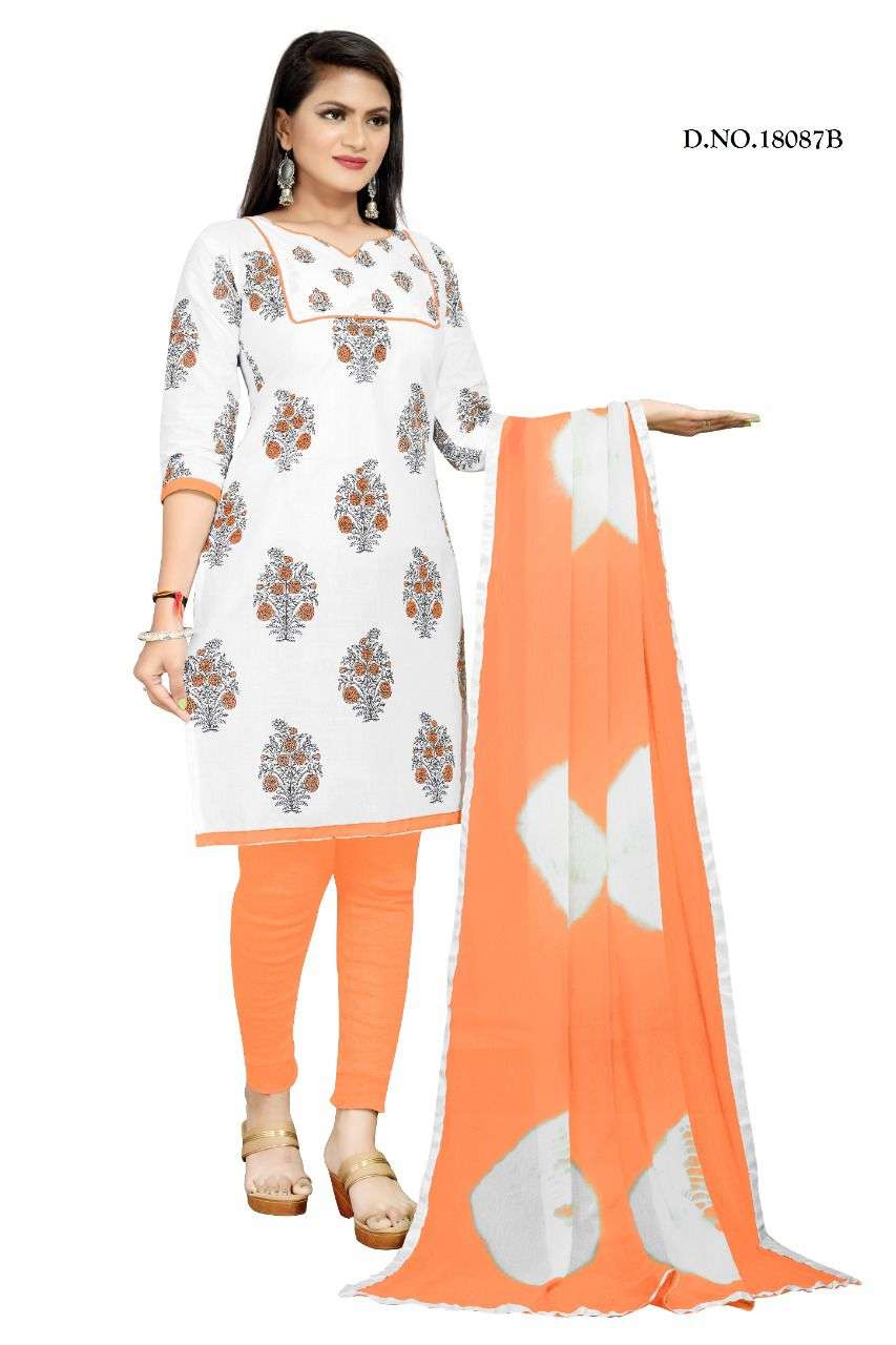 Nitisha NX 18087 Colors Fancy Cotton Ladies Suit Wholesale Dealer