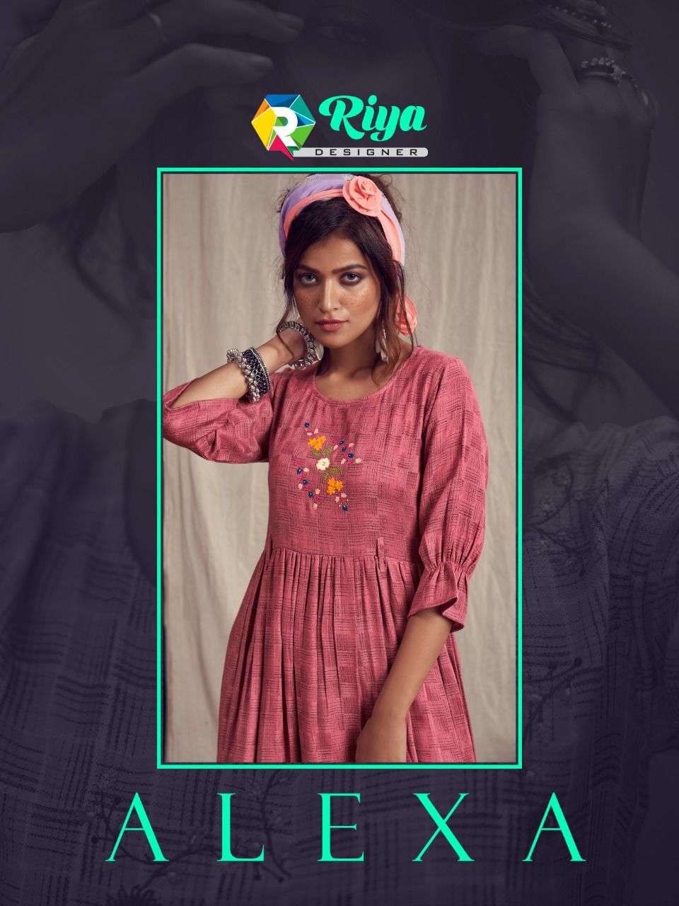 Riya Designer Alexa Winter Wear Pashmina Kurti Catalog Wholesaler