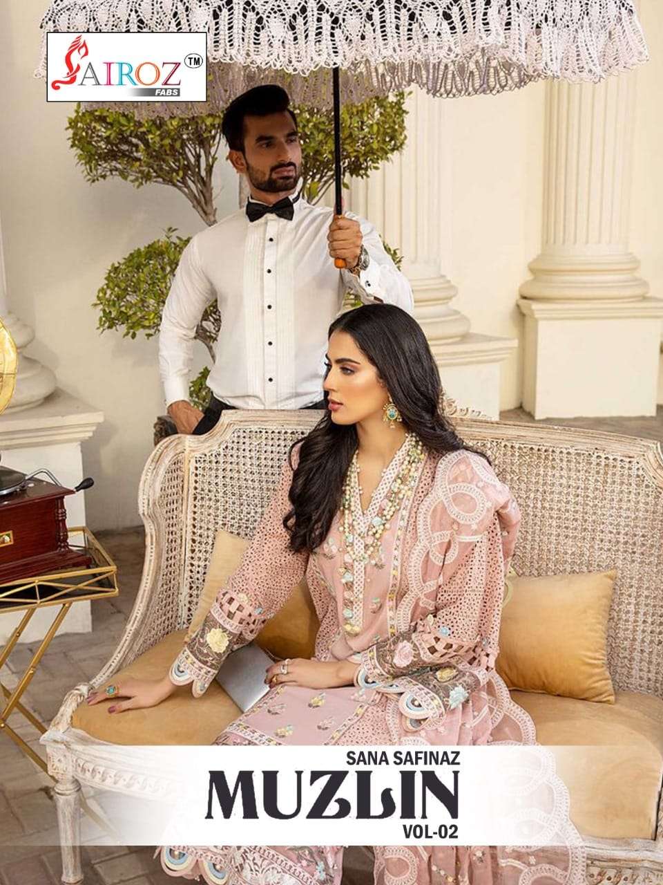 Sairoz Fabs Sana Safinaz Musin Vol 2 Pashmina Pakistani Suit Catalog Dealer