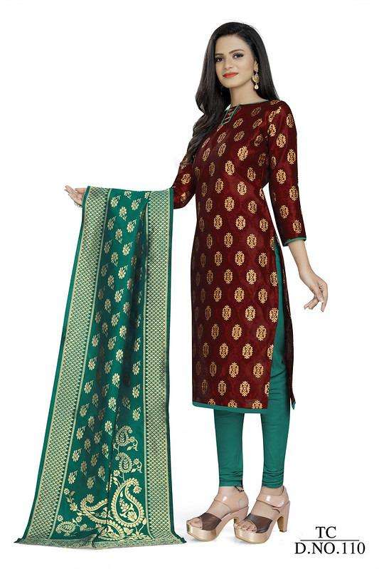 TC Banarasi Silk Dress Vol 1 Fancy Casual Suit Catalog Wholesaler
