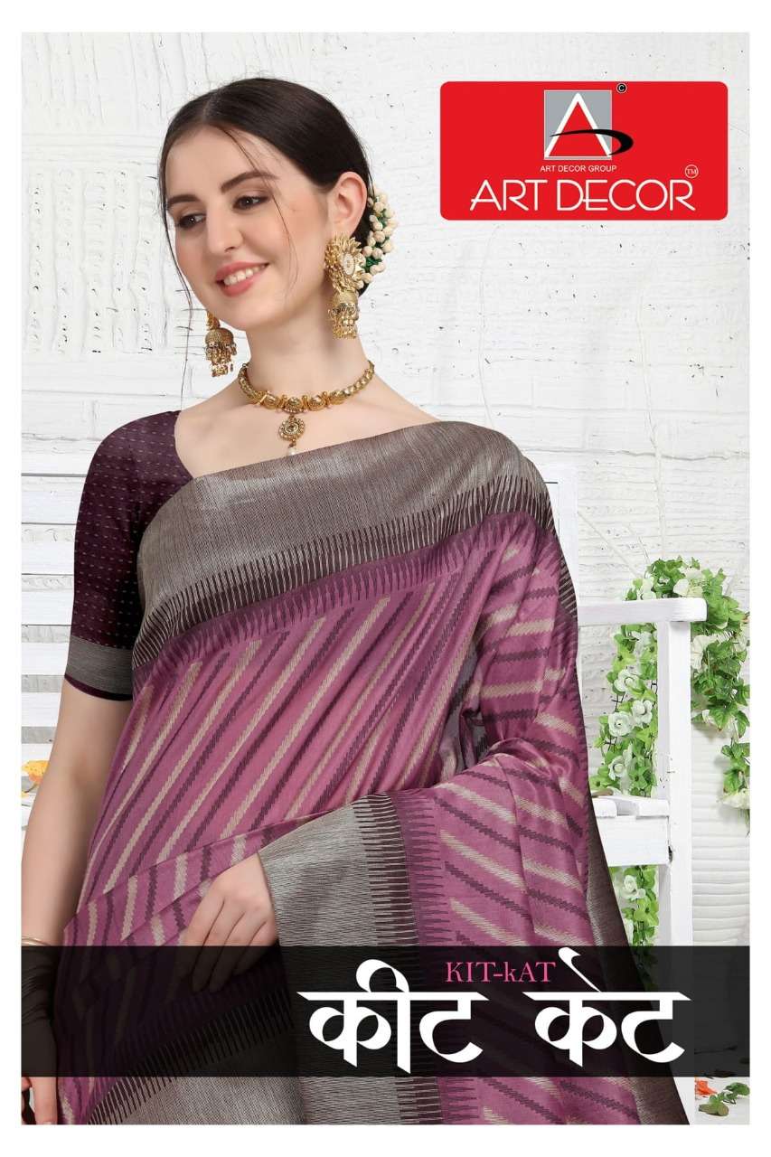 Art Decor Kit Kat Exclusive Handloom Cotton Weaving Saree Collection