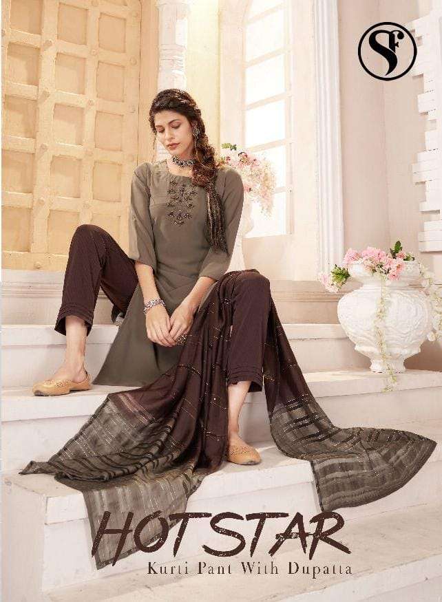Sweety Hotstar Exclusive Readymade Silk Suit Catalog Wholesaler