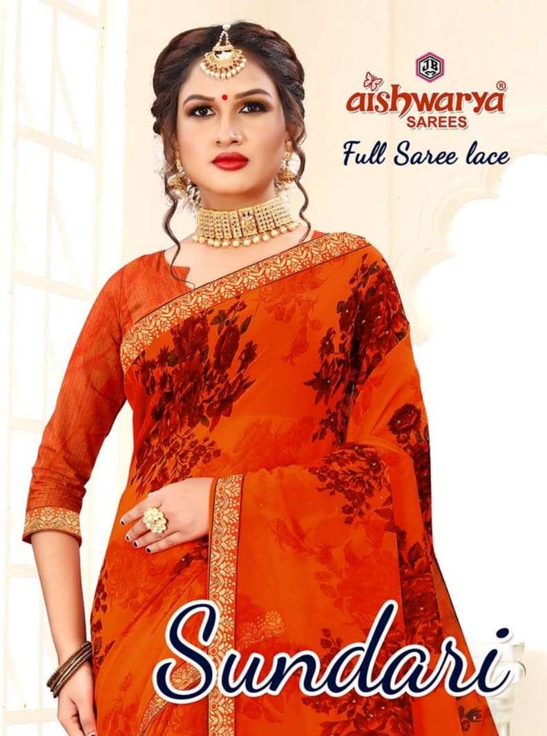 Aishwarya Sundari Fancy Georgette Saree Catalog Supplier
