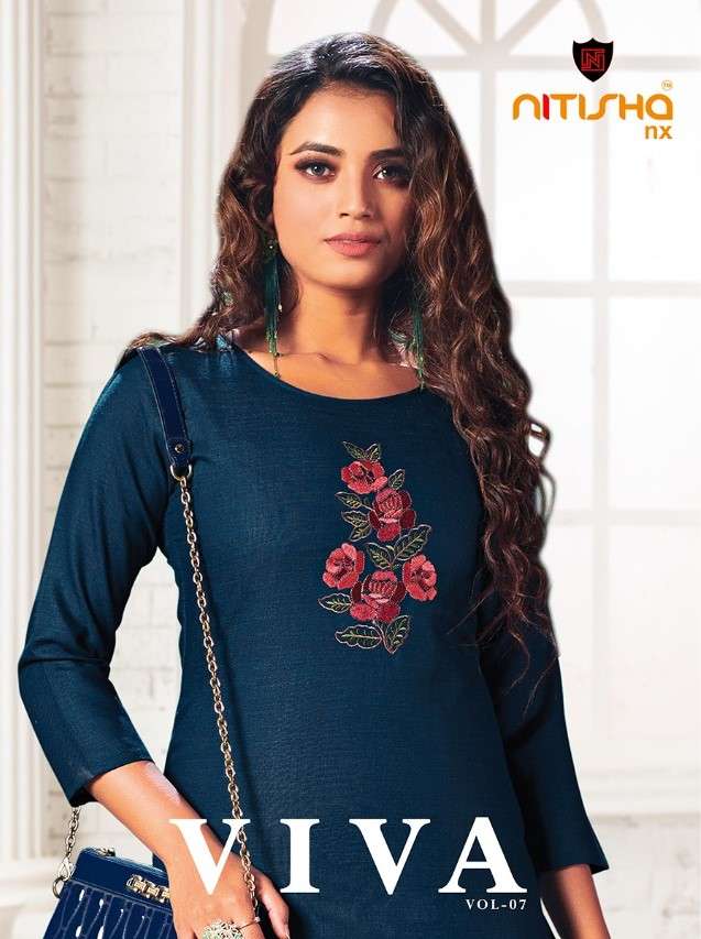 Nitisha NX Viva Vol 7 daily Wear Cotton Kurti Catalog Supplier
