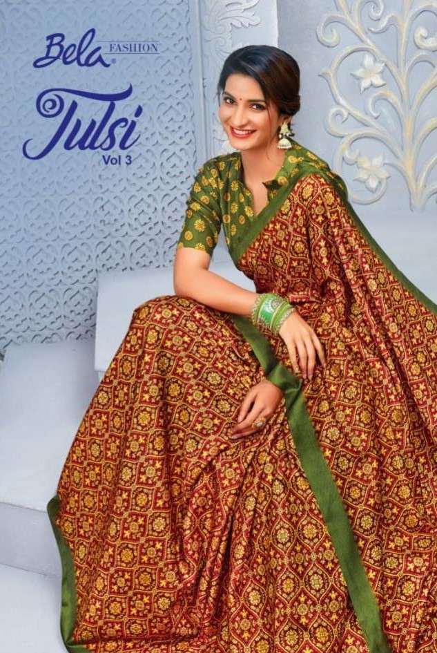 Bela Fashion Tulsi Vol 3 Manipuri Digital Print Saree Catalog Wholesaler