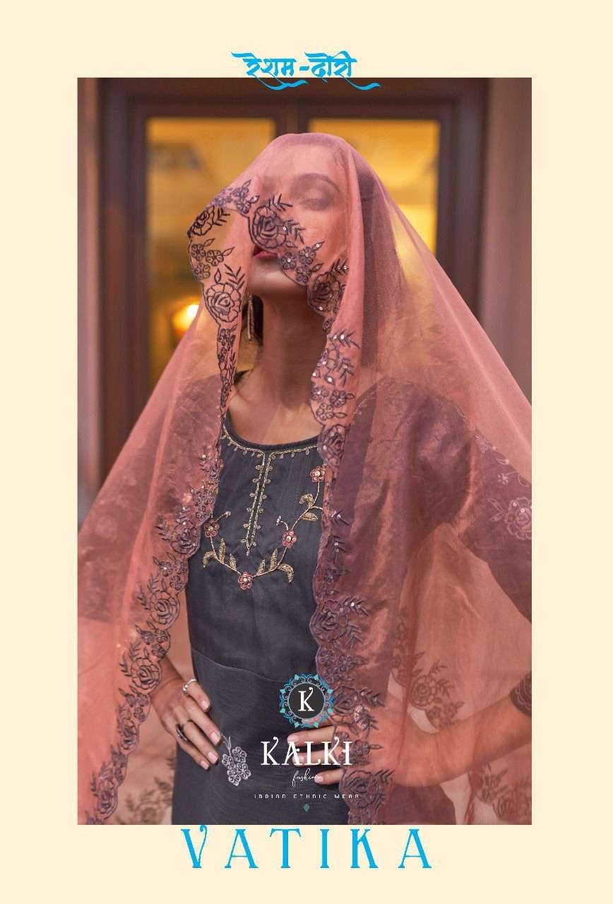 Kalki Fashion vatika Fancy Readymade Ethnic Wear 3 Piece Set Collection