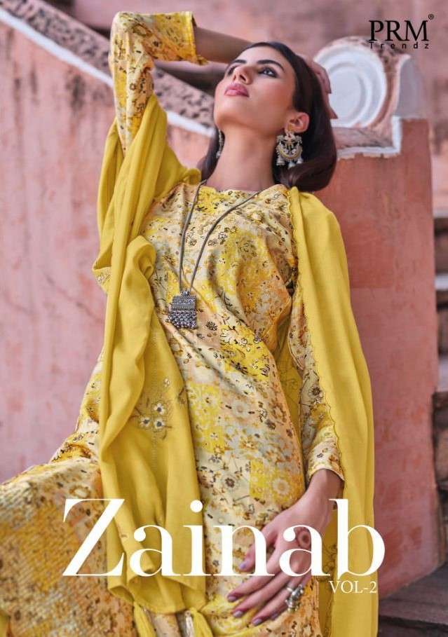 PRM trends Zainab Vol 2 Fancy Cotton Salwar Kameez Catalog Dealer