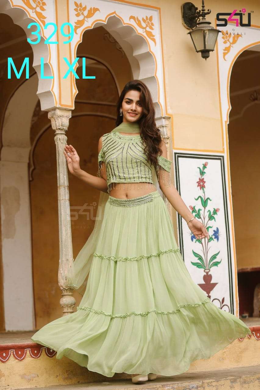 S4U 329 Designer Fancy Readymade Crop Top New Collection in Wholesale