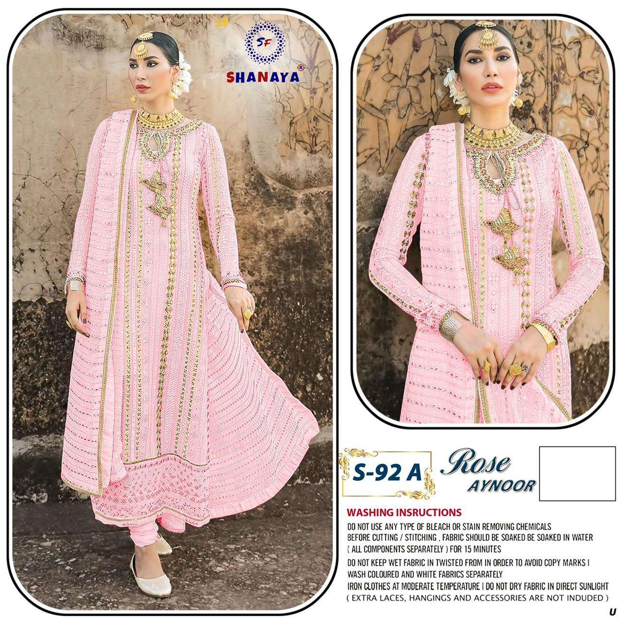Shanaya Rose Aynooe S 92 Colors Fancy Pakistani Suit New Designs