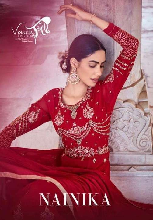 Vouch Nainika Exclusive Fancy Anarkali Salwar Suit Catalog Wholesaler