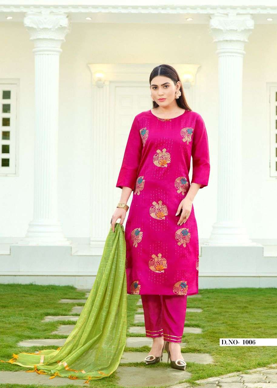 Vrede Vogel Reewa Fancy Readymade 3 Piece Set New Collection in Wholesale