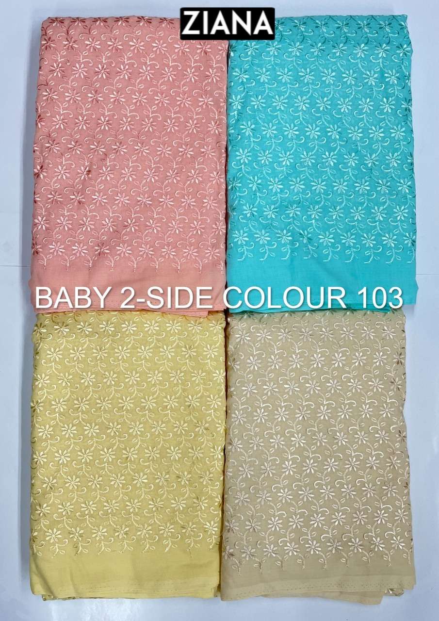 Ziana Baby 2 Side Colour 103 Exclusive Cotton Suit Supplier