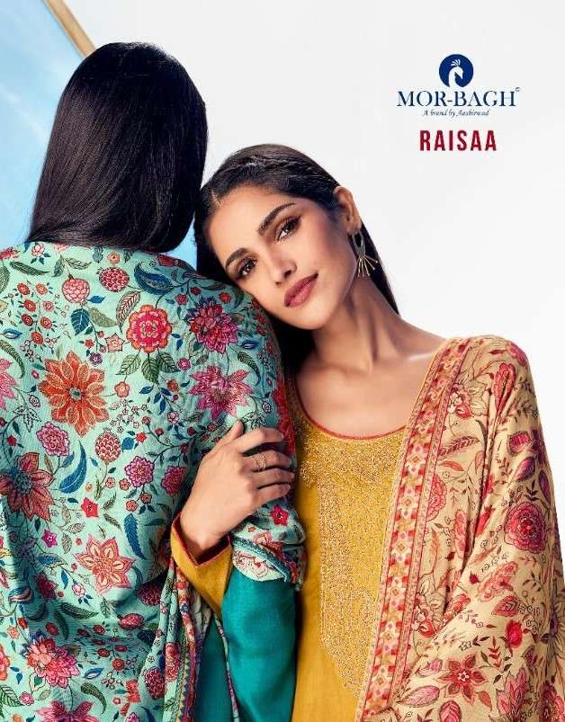 Aashirwad Morbagh Raisaa Exclusive tusser Silk Salwar Suit Wholesaler