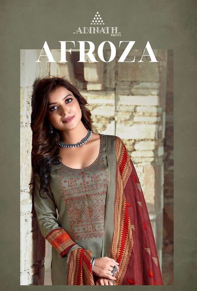 Adinath Prints Afroza Designer Cotton salwar kameez Catalog Wholesaler
