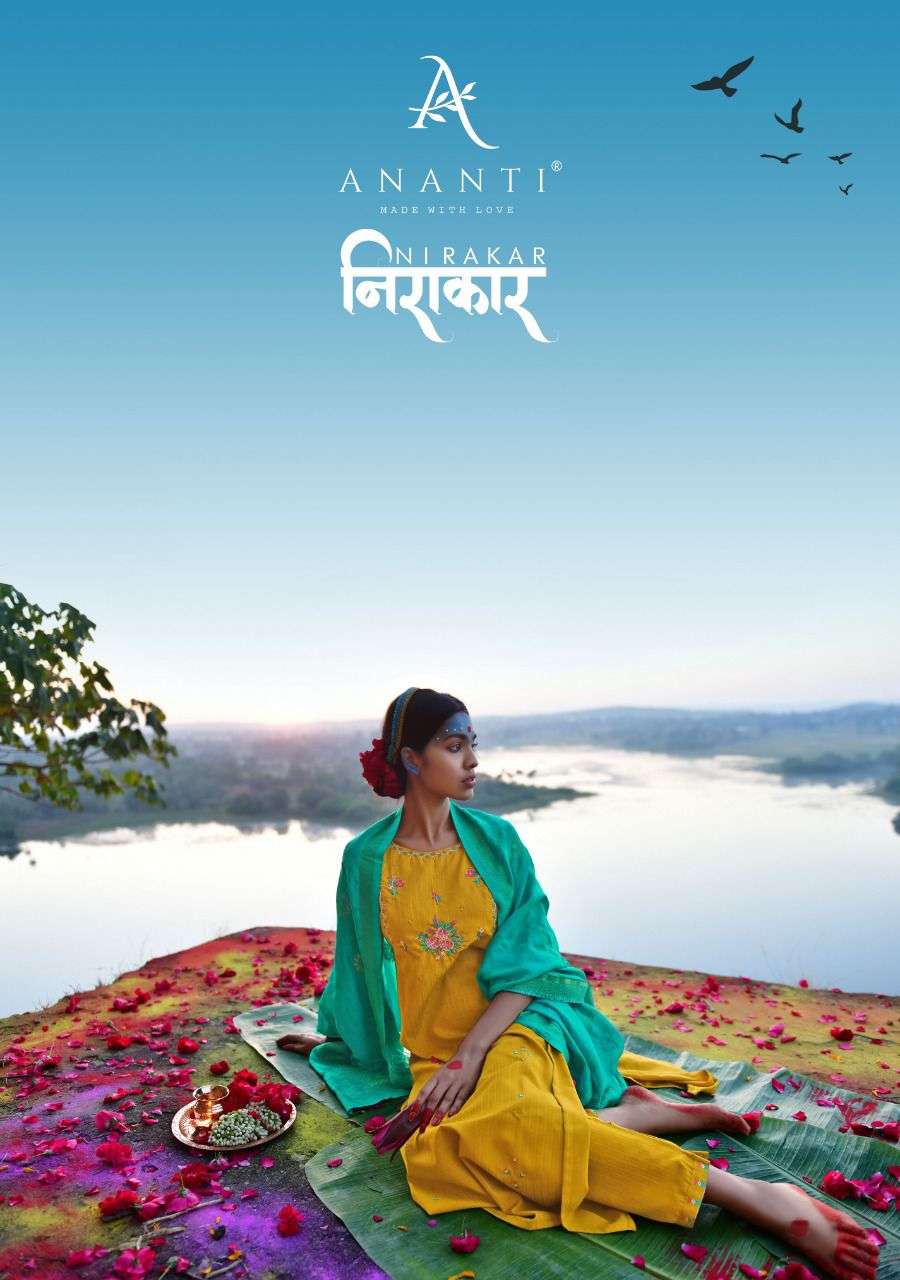 Ananti Nirakar Exclusive Woven Silk Kurti Pant With Dupatta Women Apparels Wholesale