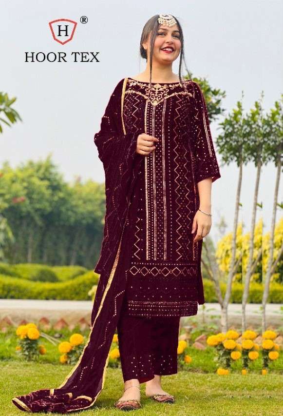 Hoor Tex 18016 Colors Fancy Pakistani Suit Catalog Wholesale Price
