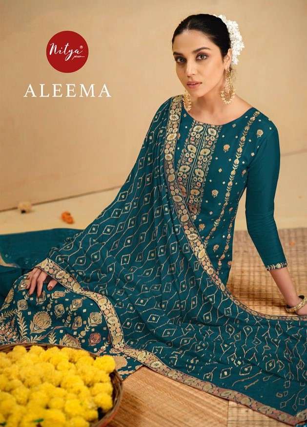 Lt Fabrics Nitya Aleema Dola Jacquard Designer Salwar Dresses
