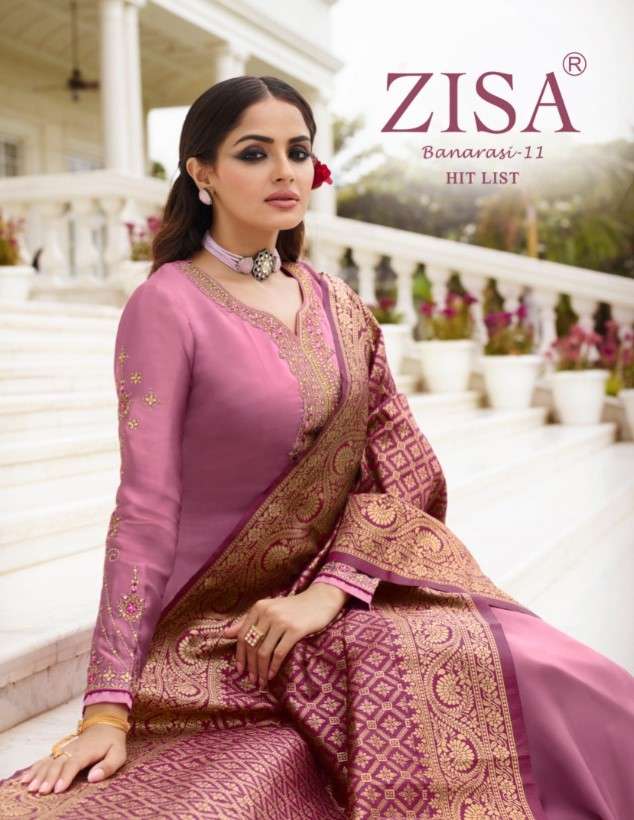 Meera Trends Zisa Banarasi Vol 11 Hitlist Partywear Salwar Dresses