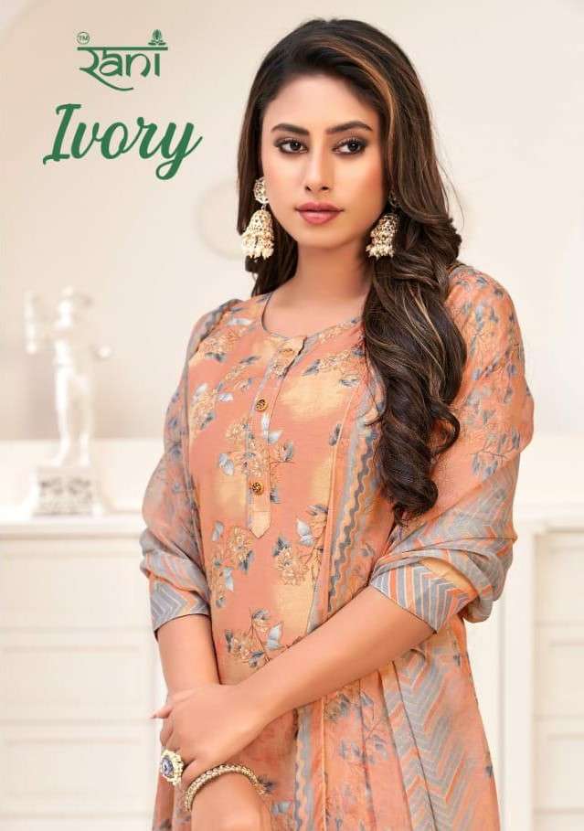 Rani Fashion Ivory Fancy Readymade Dress New Collection at Best rate