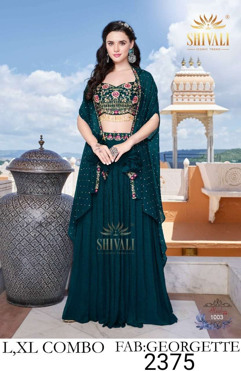 Shivali 1003 Alisha Hit Designer Partywear Collection Wholesaler