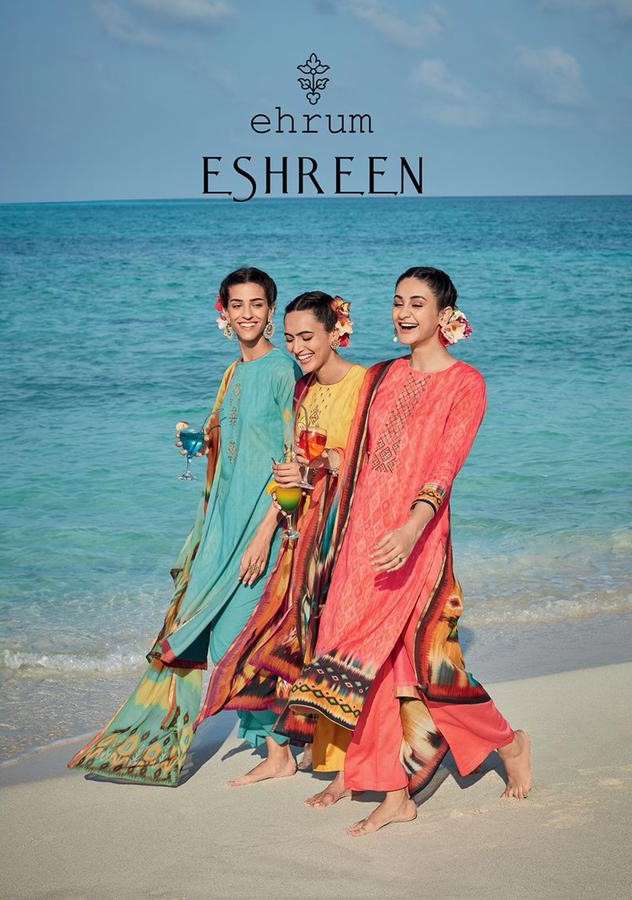 Varsha Ehrum Eshreen fancy printed Cotton Salwar Suit Varsha Catalogue