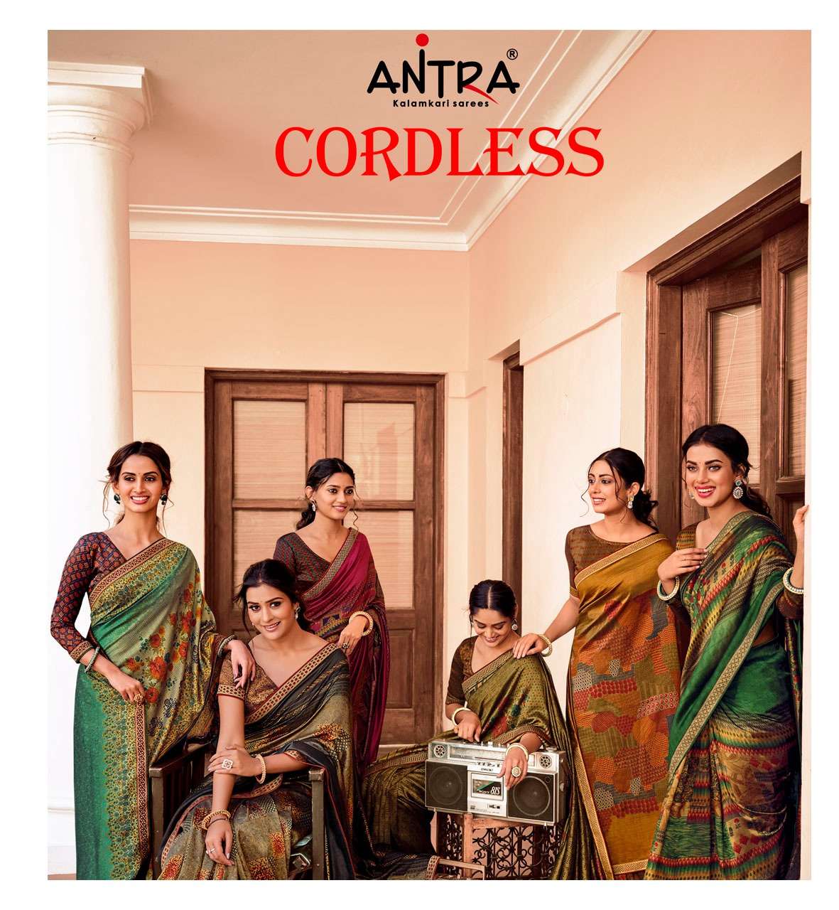 Antra Cordless Exclusive Vichitra Silk Saree Catalog Wholesale Dealer