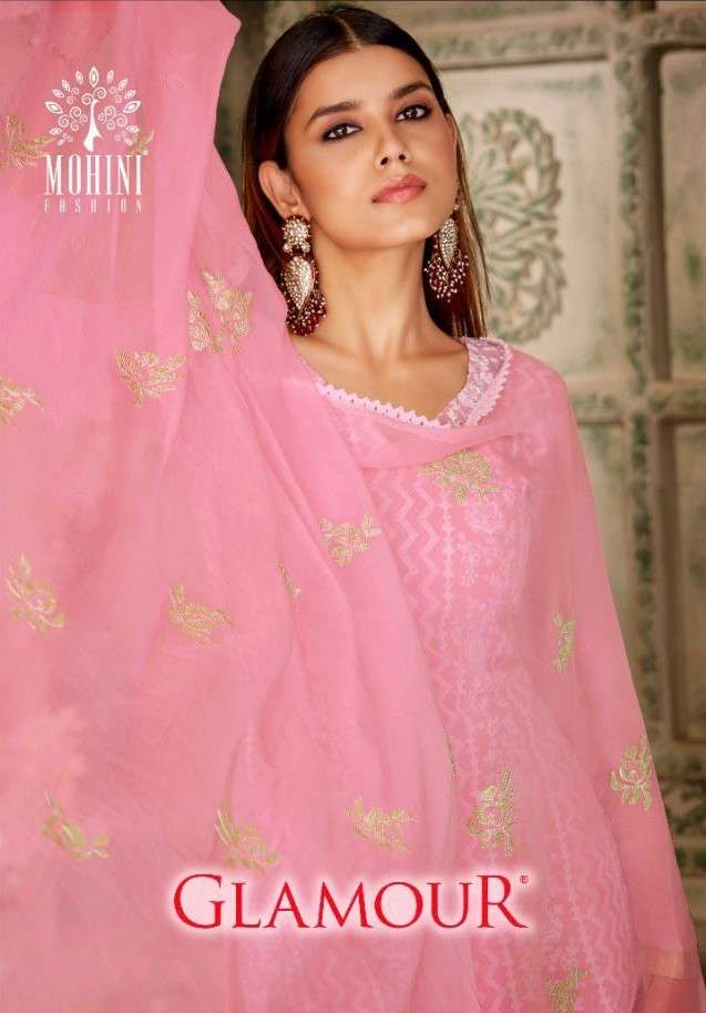 Mohini Fashion Glamour Lakhnavi Work Party Wear Suit catalog Supplier