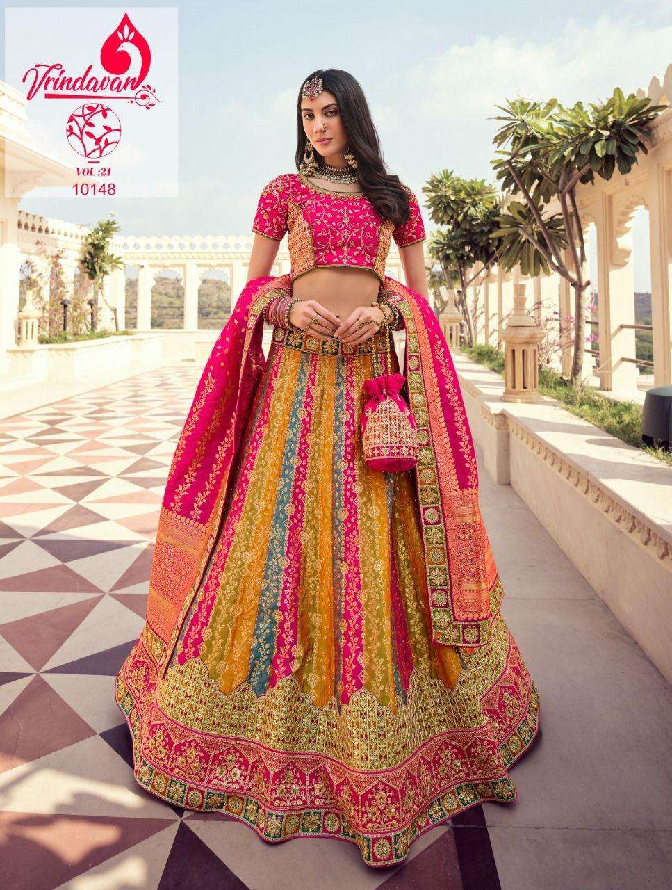 Royal Designer Vrindavan Vol 21 Designer Banarasi Silk Lehenga Choli Collection