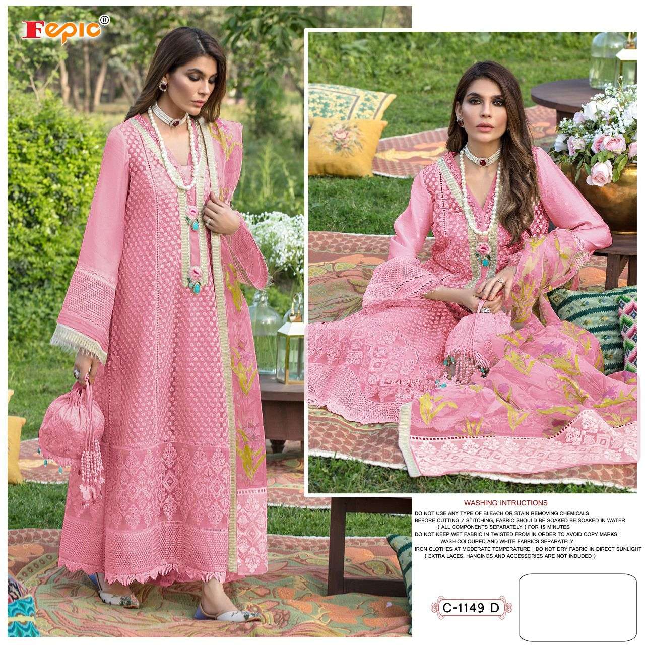 Fepic Rosemeen C 1149 Colors Pakistani Suit Catalog Wholesaler