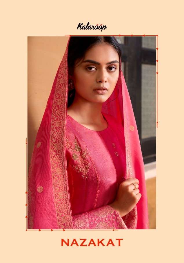 Kalaroop Nazakat Fancy Upada Silk Readymade Salwar kameez Catalog Supplier
