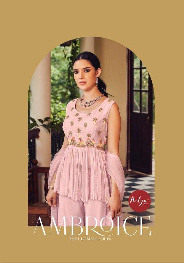 LT Fabrics Nitya Ambroice Designer Peplum Style Ready to Wear Dress New Collection