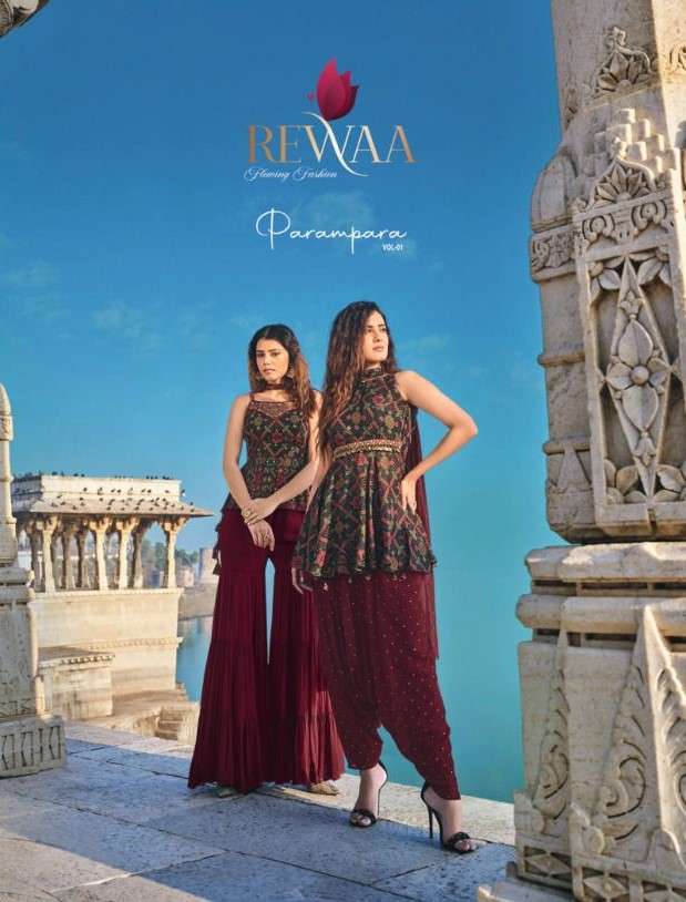 Rewaa Parampara Vol 1 Designer Exclusive party Wear Readymade Collection