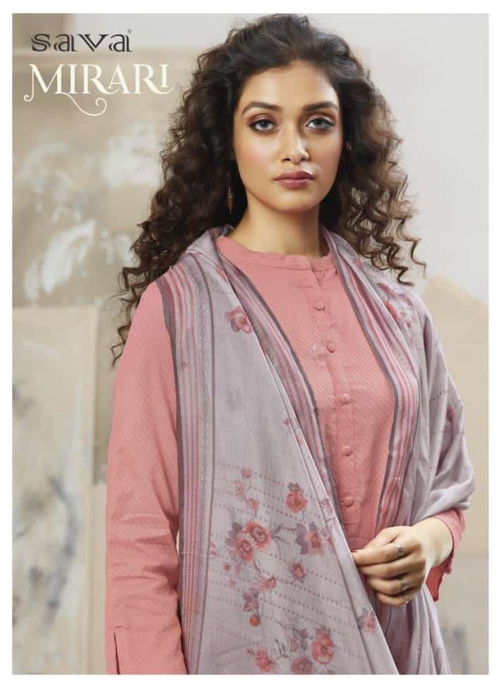 Sava Mirari Designer Cotton Linen Salwar Kameez Catalog Wholesale Dealer