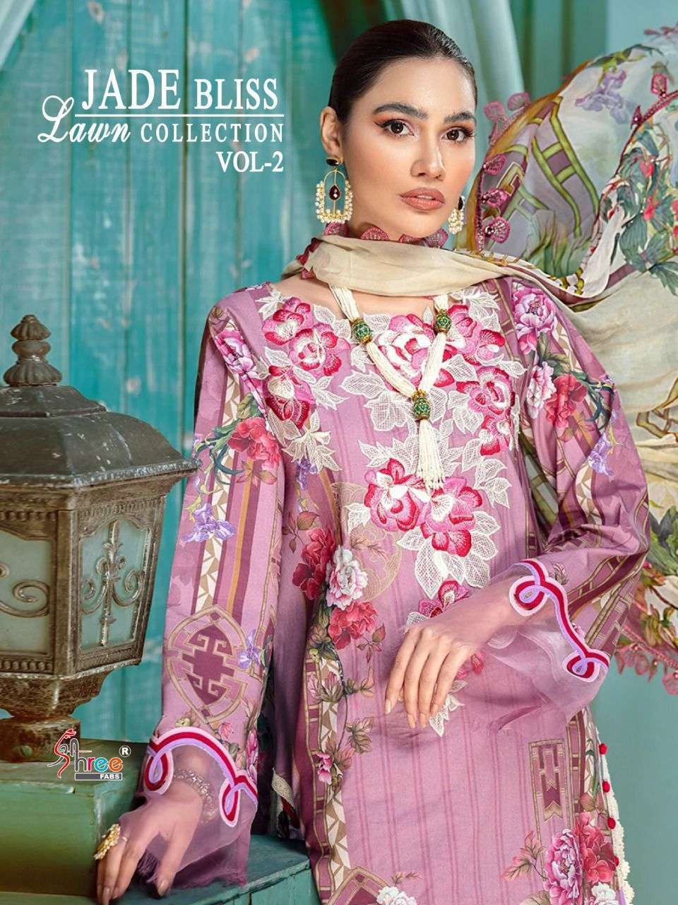 Shree Fabs Jade bliss Lawn Collection Vol 2 Pakistani Suit Catalog Wholesaler