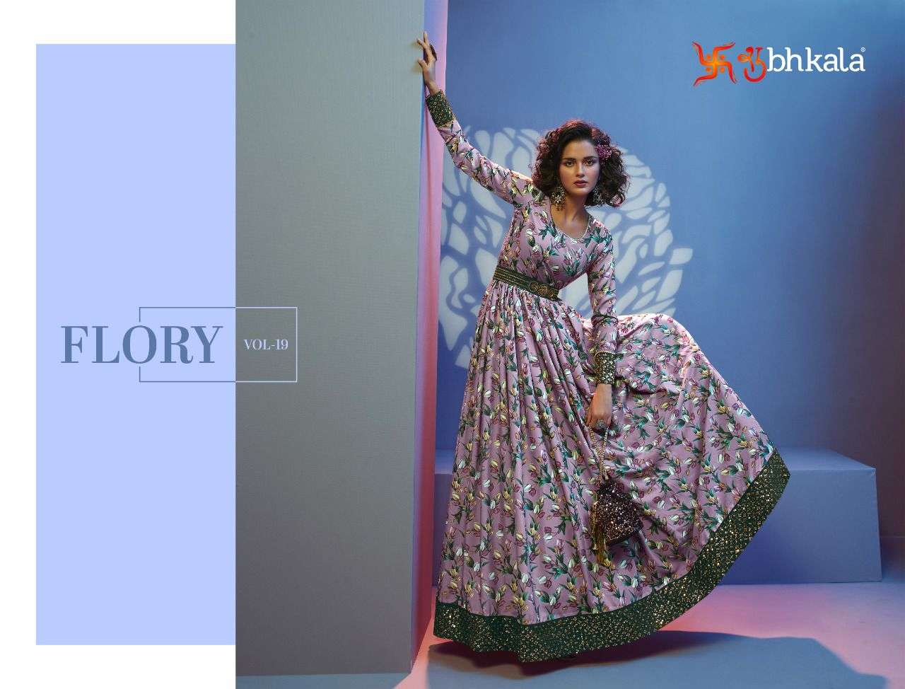Shubhkala Flory Vol 19 Designer Semi Stitched Anarkali Dress Catalog Wholesaler