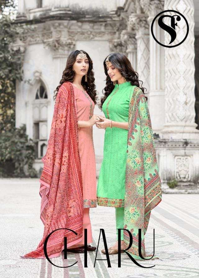 Sweety Charu Fancy Cotton Salwar kameez Catalog Wholesaler