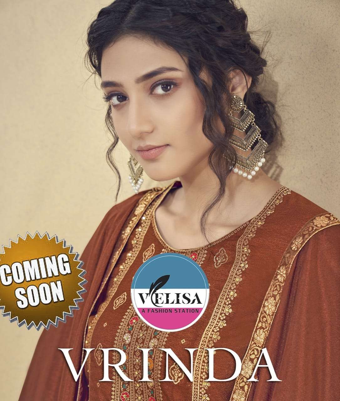 Velisa Vrinda Exclusive Silk Salwar Suit catalog Wholesaler