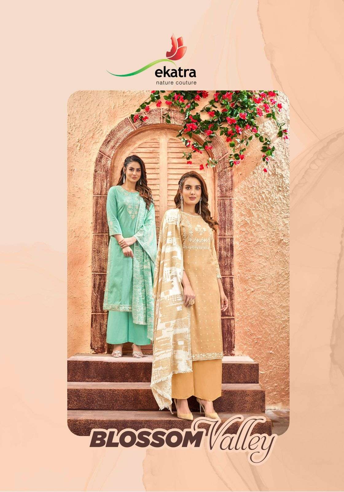 Ekatra Blossom Valley Designer Cotton Salwar kameez Catalog Wholesaler