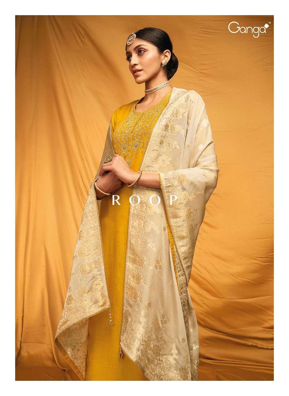 Ganga Fashion Roop Designer Silk Salwar Suit Catalog Wholesaler