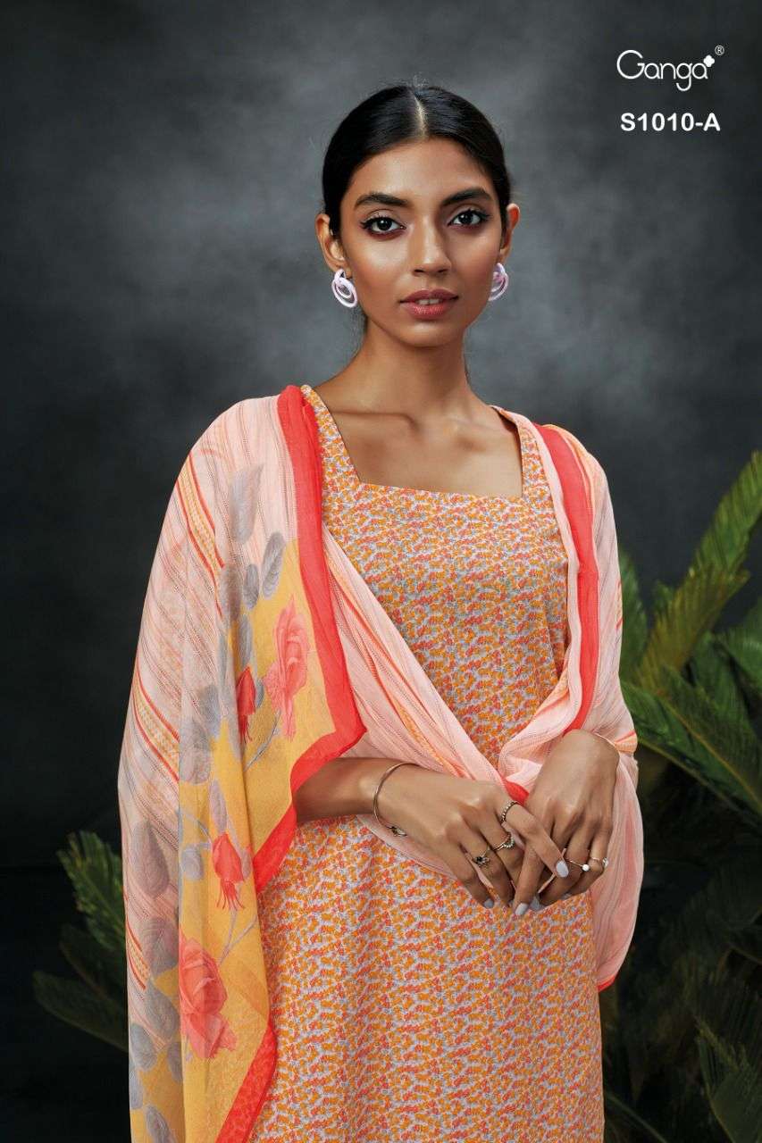 Ganga Timila 1010 Designer Fancy Cotton Salwar Kameez Catalog Dealer