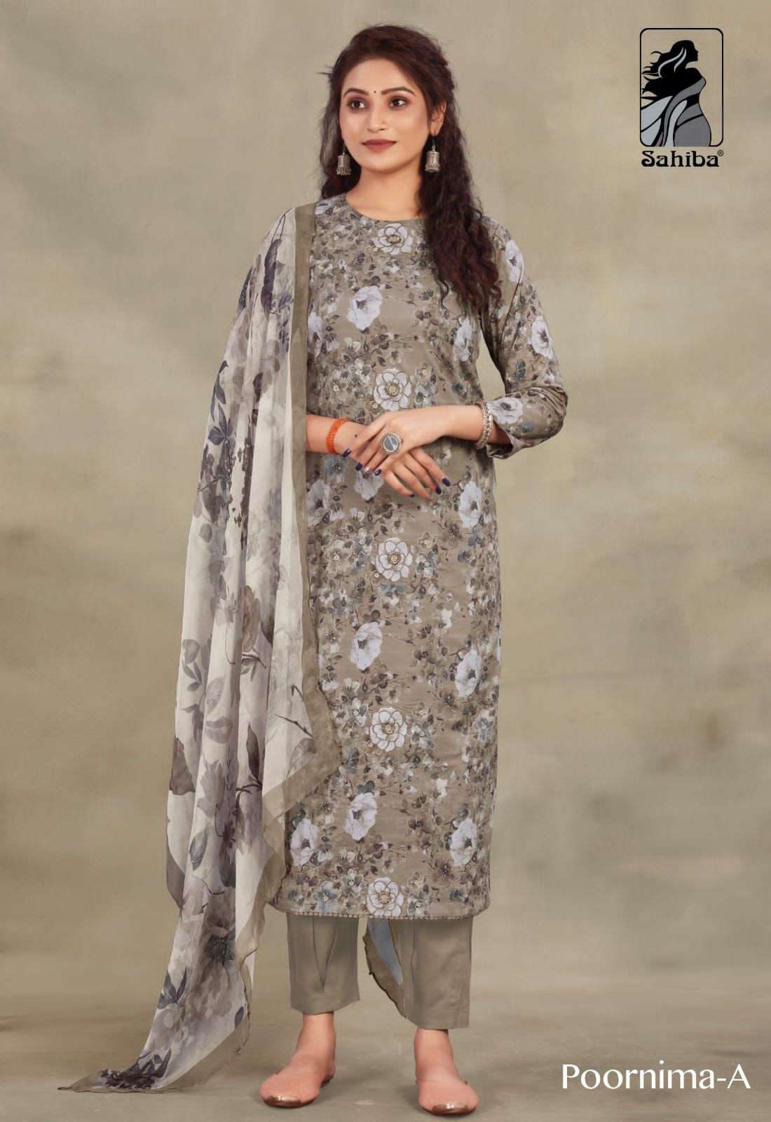 Sahiba Poornima fancy Cotton Salwar Kameez Catalog Wholesale Supplier