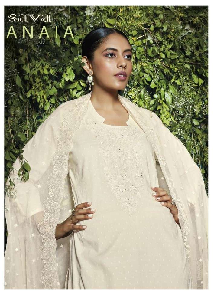 Sava Anaia Designer Branded Cotton Salwar kameez Catalog Wholesale Dealer